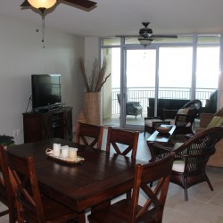 Looking from kitchen to balcony