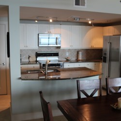 Kitchen from dining table