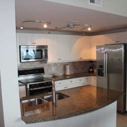 Kitchen from dining table