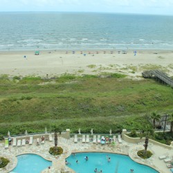 Beach / pool view from balcony